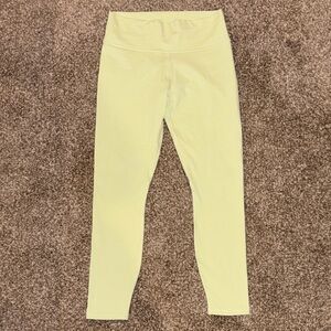 Fabletics PowerHold High Waist Leggings Yellow Size L NWT (D/95)